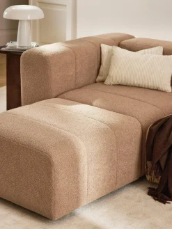 Módulo de esquina en tejido bouclé Lena