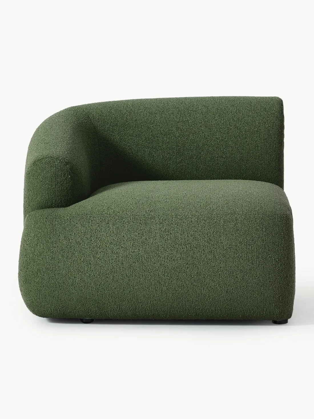 Módulo de esquina en tejido bouclé Sofia