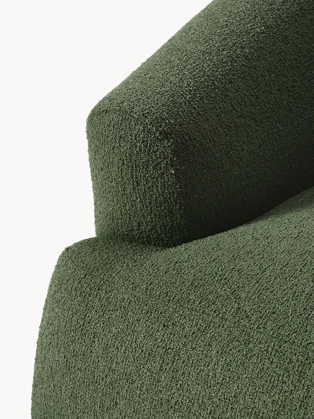 Módulo de esquina en tejido bouclé Sofia