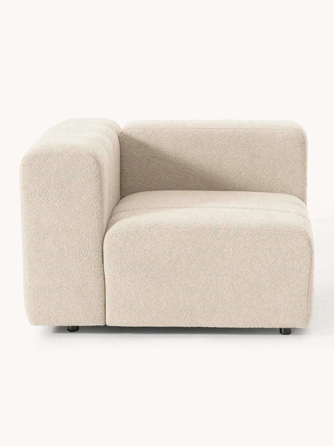 Módulo de esquina en tejido bouclé Lena