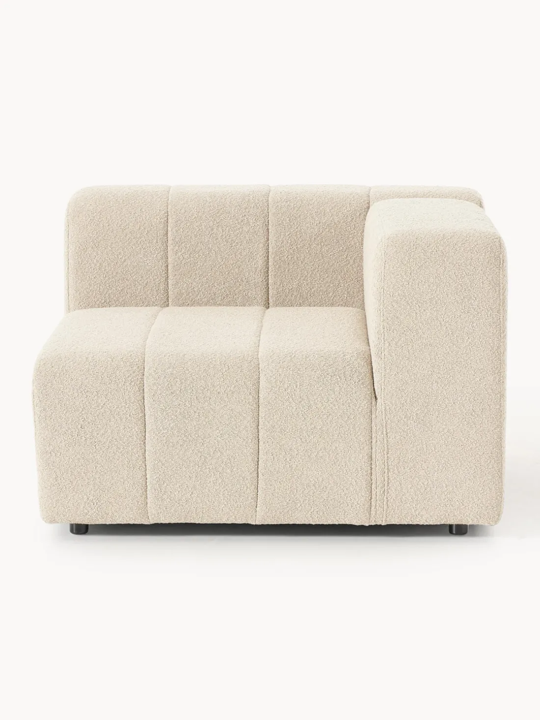 Módulo de esquina en tejido bouclé Lena