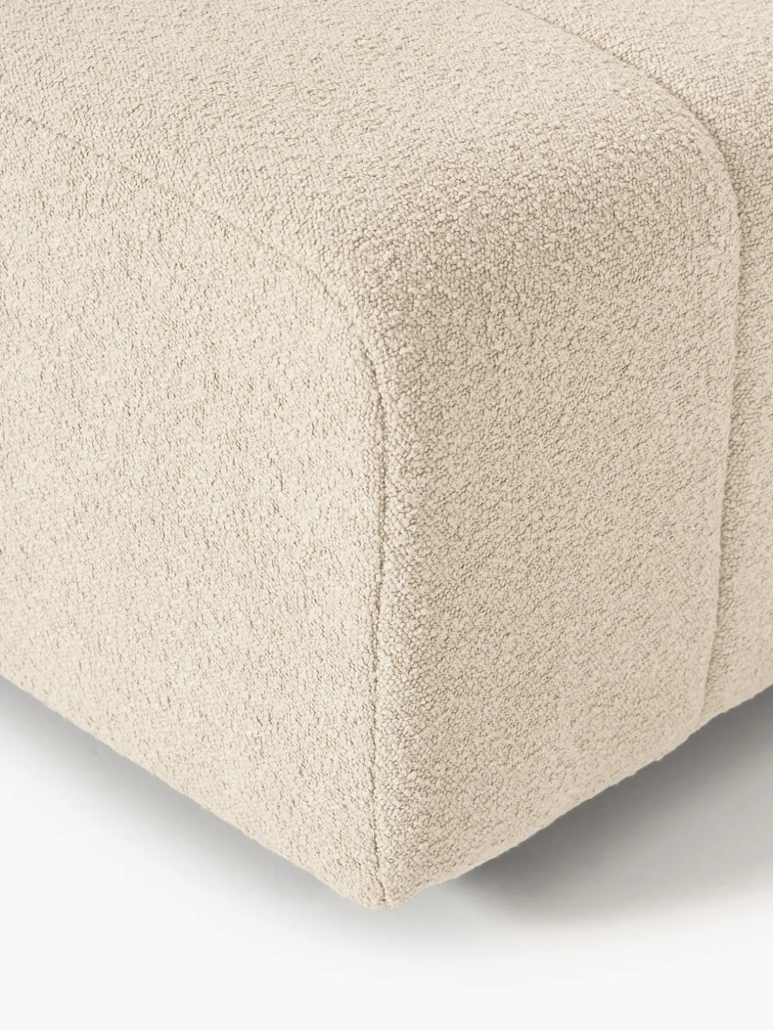 Módulo de esquina en tejido bouclé Lena