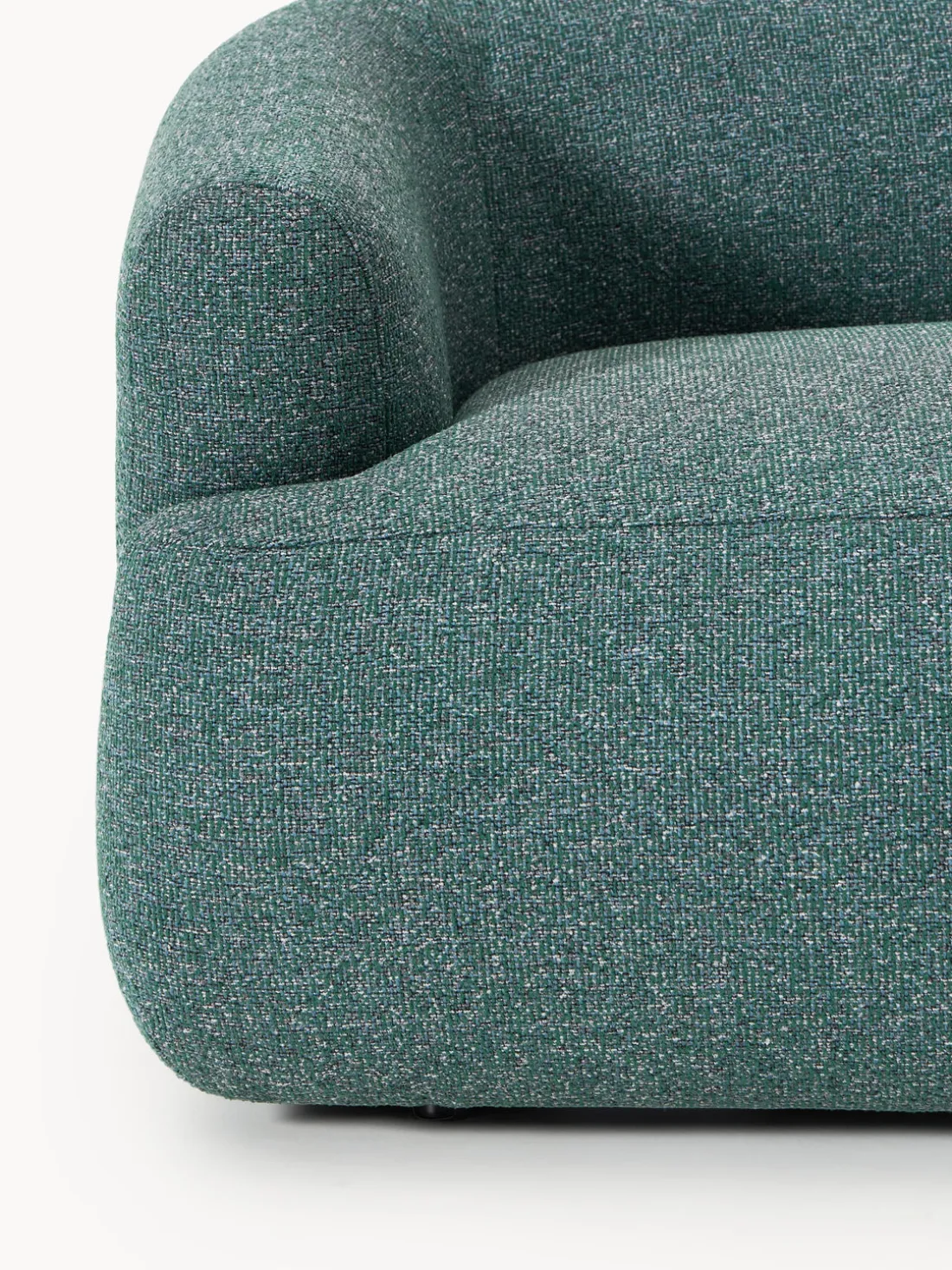 Módulo de esquina en tejido bouclé Sofia