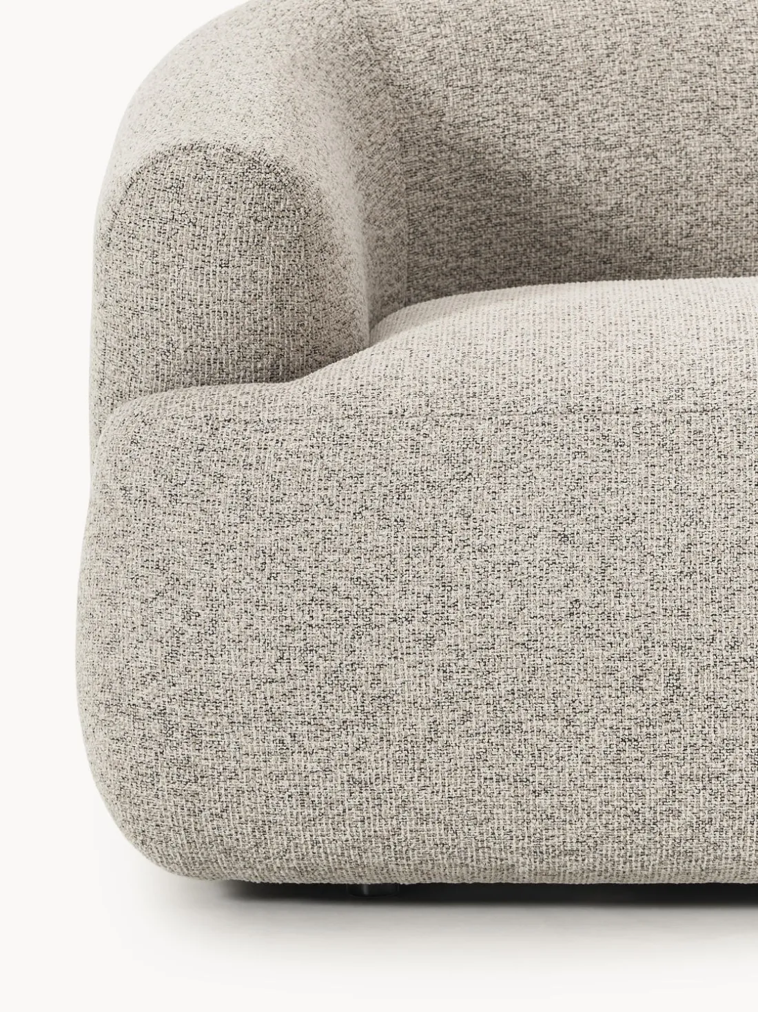 Módulo de esquina en tejido bouclé Sofia