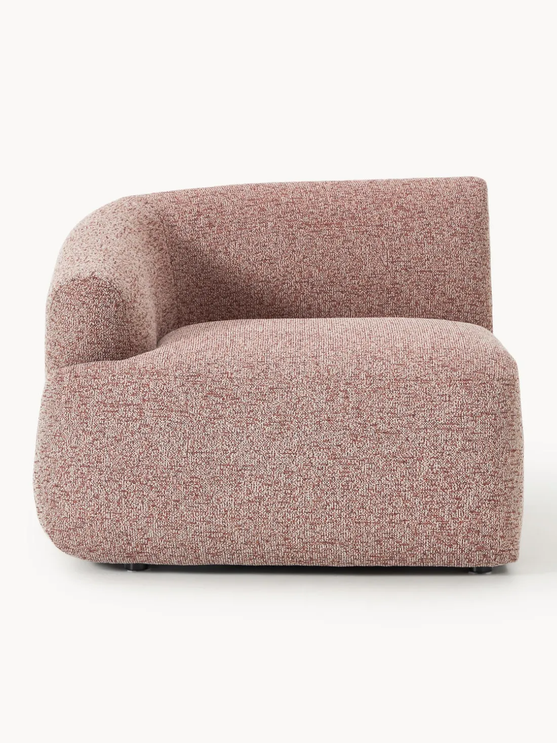 Módulo de esquina en tejido bouclé Sofia