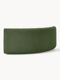 Módulo de esquina redondo en tejido bouclé Sofia