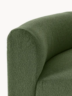 Módulo de esquina redondo en tejido bouclé Sofia