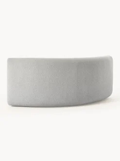 Módulo de esquina redondo en tejido bouclé Sofia