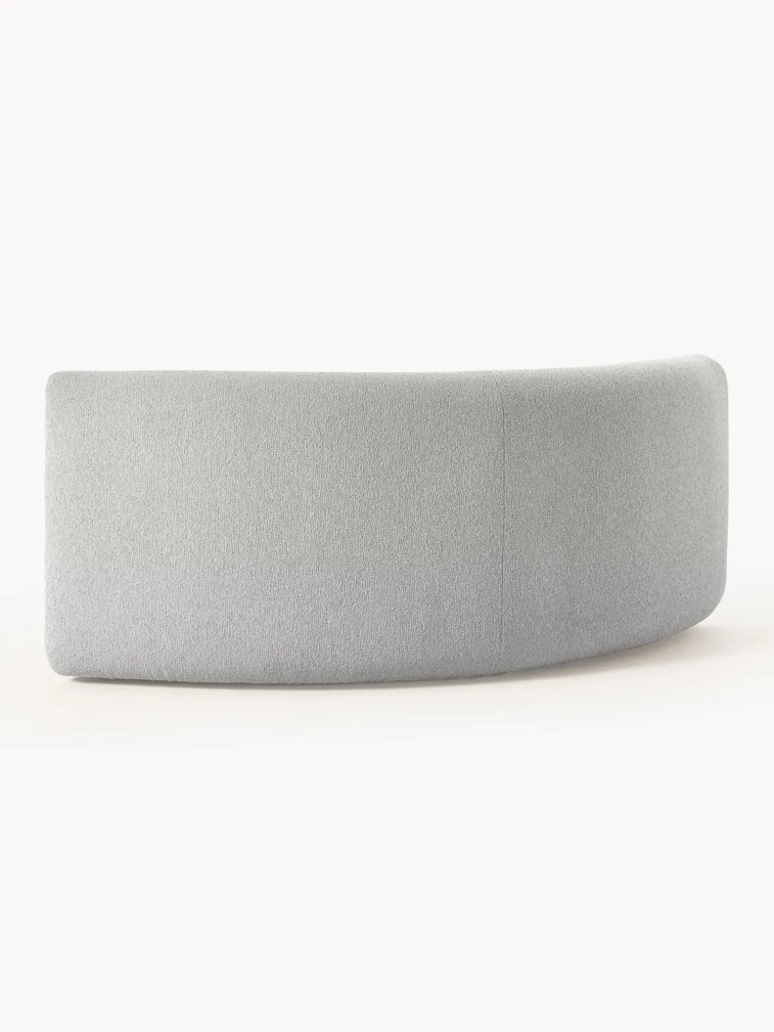 Módulo de esquina redondo en tejido bouclé Sofia