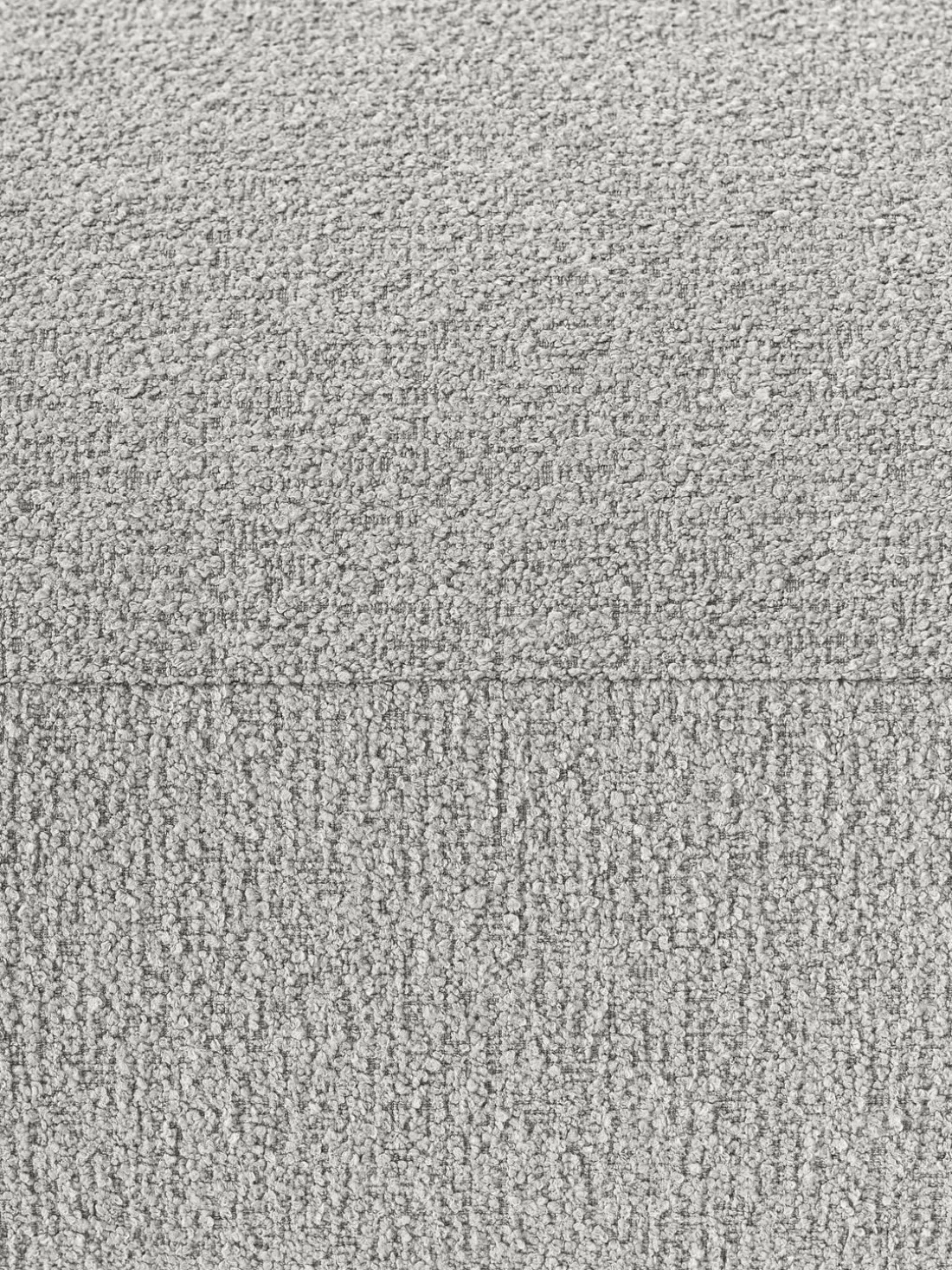 Módulo de esquina redondo en tejido bouclé Sofia