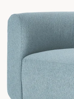 Módulo de esquina redondo en tejido bouclé Sofia