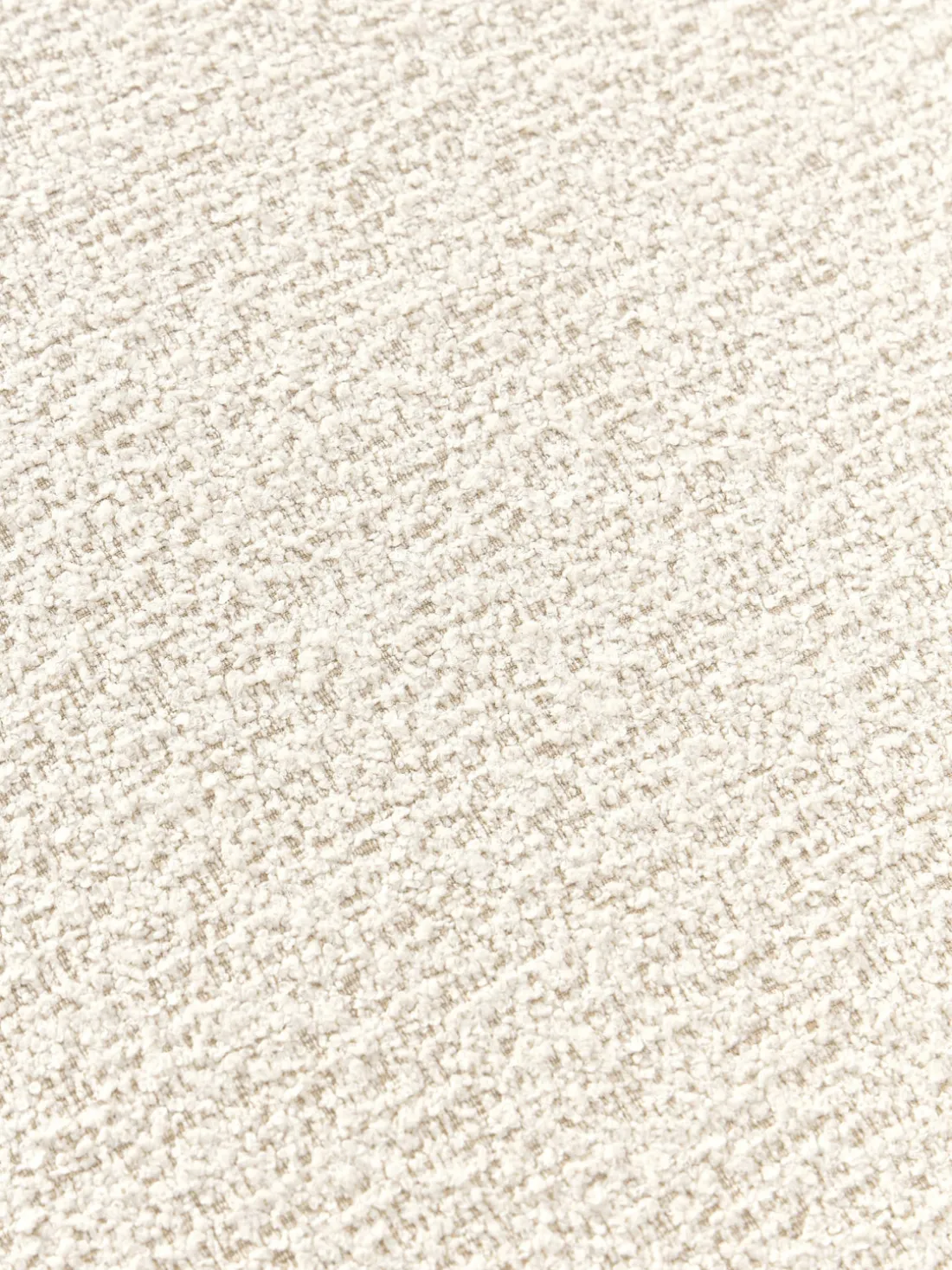 Módulo de esquina redondo en tejido bouclé Sofia