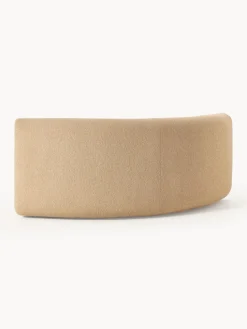 Módulo de esquina redondo en tejido bouclé Sofia