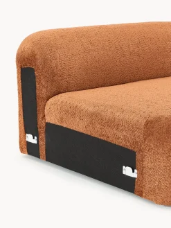 Módulo de esquina redondo de borreguillo bouclé Wolke