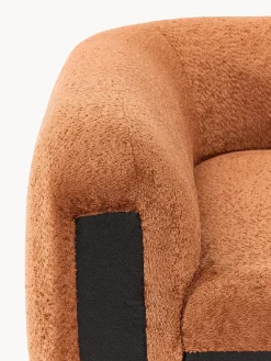 Módulo de esquina redondo de borreguillo bouclé Wolke