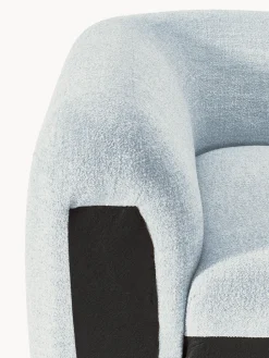 Módulo de esquina redondo en tejido bouclé Wolke