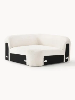 Módulo de esquina redondo de borreguillo bouclé Wolke