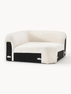 Módulo de esquina redondo de borreguillo bouclé Wolke