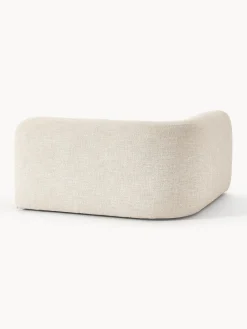 Módulo de esquina redondo en tejido bouclé Wolke