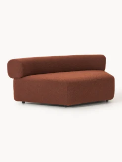 Módulo de esquina redondo en tejido bouclé Anton