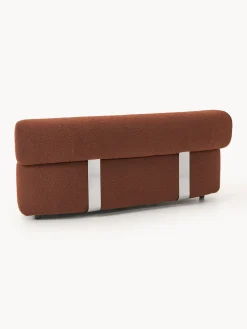 Módulo de esquina redondo en tejido bouclé Anton