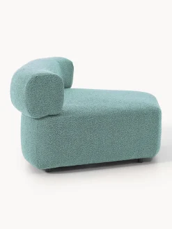 Módulo de esquina redondo en tejido bouclé Anton