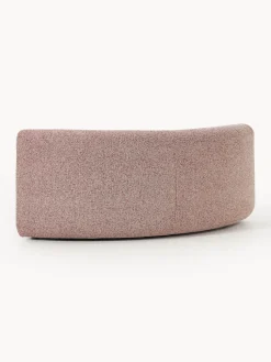 Módulo de esquina redondo en tejido bouclé Sofia