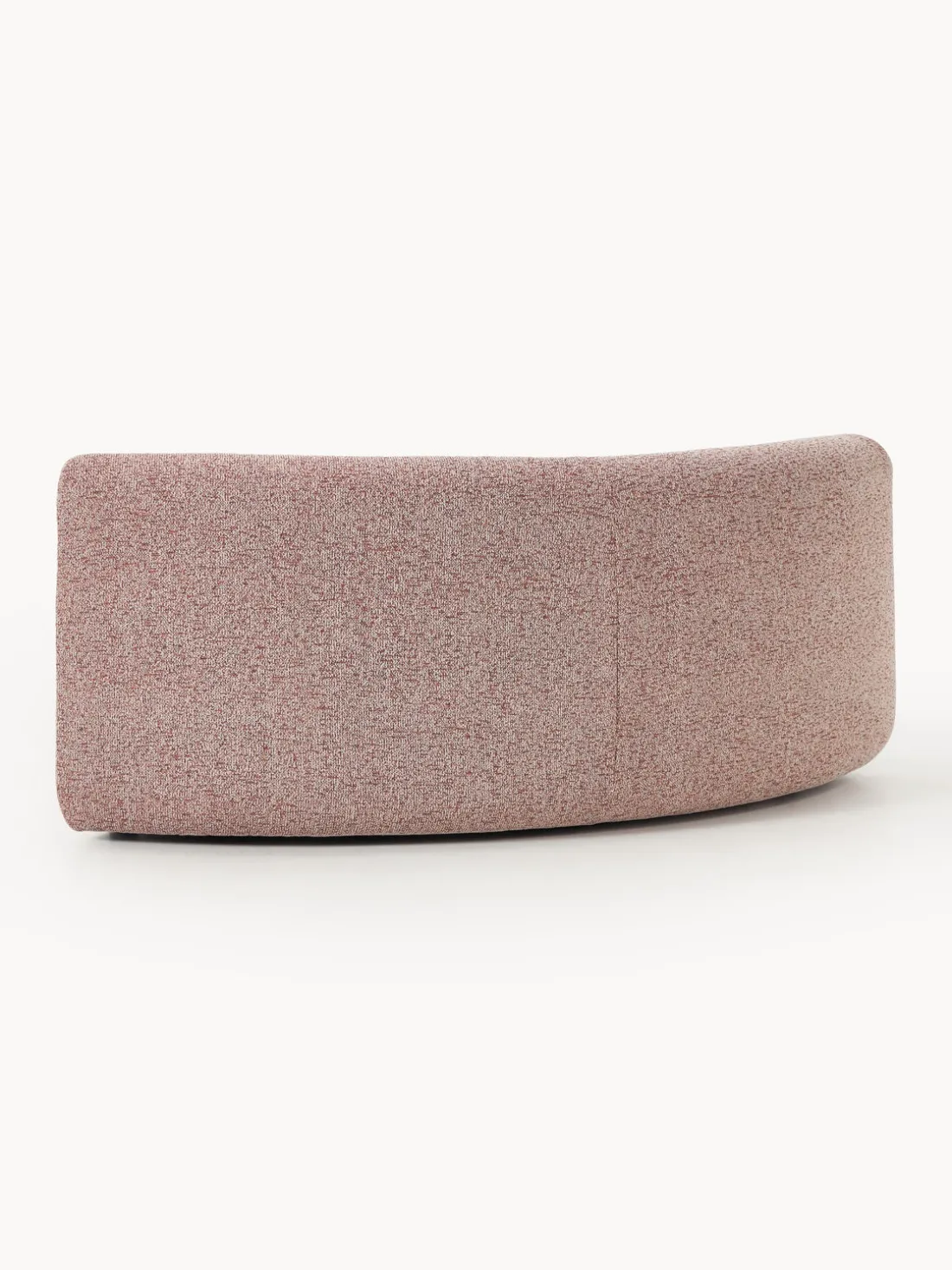 Módulo de esquina redondo en tejido bouclé Sofia