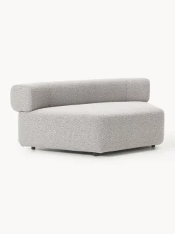 Módulo de esquina redondo en tejido bouclé Anton