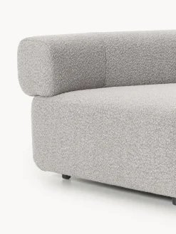 Módulo de esquina redondo en tejido bouclé Anton