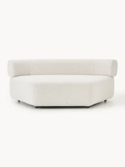 Módulo de esquina redondo en tejido bouclé Anton