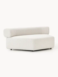 Módulo de esquina redondo en tejido bouclé Anton