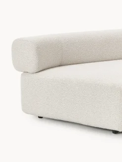 Módulo de esquina redondo en tejido bouclé Anton