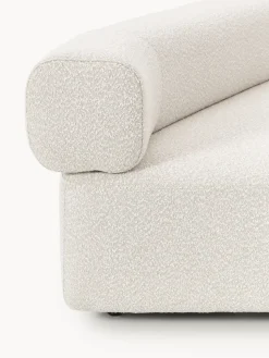 Módulo de esquina redondo en tejido bouclé Anton