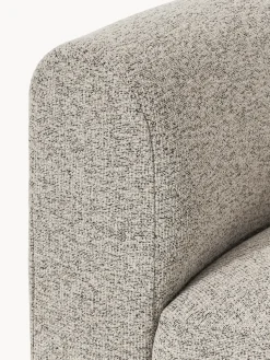 Módulo de esquina redondo en tejido bouclé Sofia