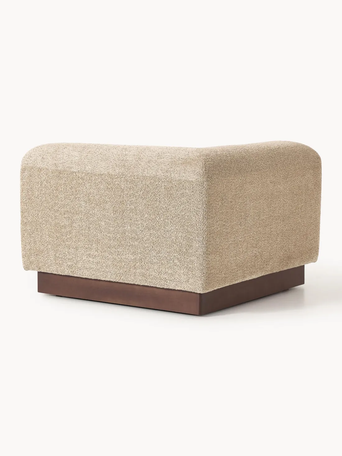 Módulo de esquina sofá de borreguillo bouclé Natalie