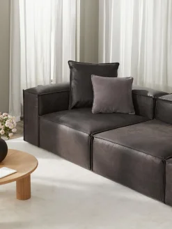 Módulo de esquina sofá de cuero reciclado Lennon