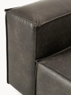 Módulo de esquina sofá de cuero reciclado Lennon