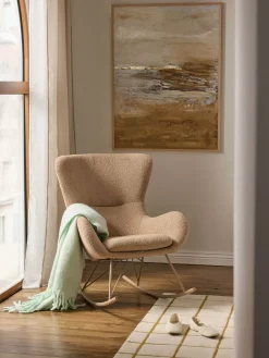 Mecedora de borreguillo Wing