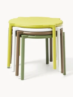 Mesa auxiliar de jardín apilable Doga