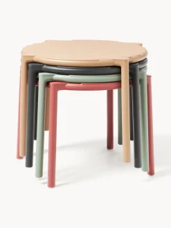 Mesa auxiliar de jardín apilable Doga