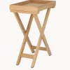 Mesa auxiliar de jardín plegable de madera de teca Chio