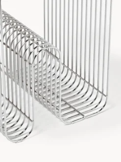 Mesa auxiliar de metal Curva