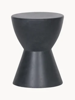 Mesa auxiliar redonda para exterior de cemento Dover