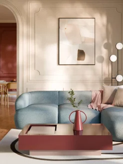 Mesa de centro con espacio de almacenamiento Alessa, 120 cm