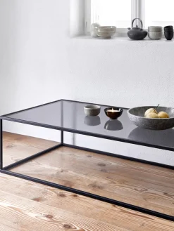 Mesa de centro con tablero de vidrio Maya