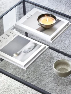 Mesa de centro con tablero de vidrio Maya