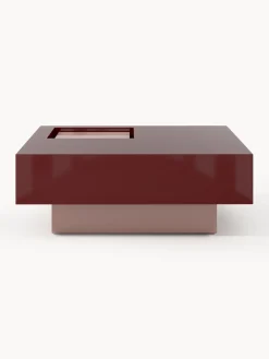 Mesa de centro cuadrada con espacio de almacenamiento Alessa