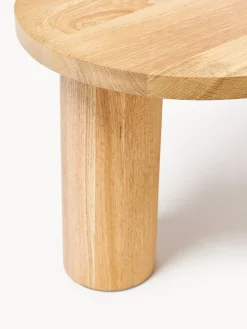 Mesa de centro de forma orgánica de madera de roble Didi