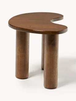 Mesa de centro de madera de caucho con forma orgánica Luppa